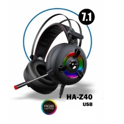 HEADSET GAMER 7.1 HALION Z40 RGB USB