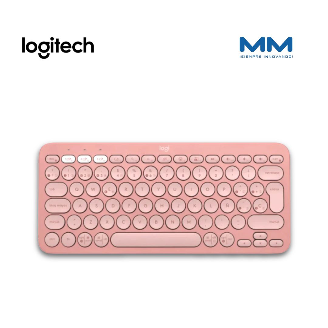Teclado LOGITECH Pebble 2 K380 Tonal Rose