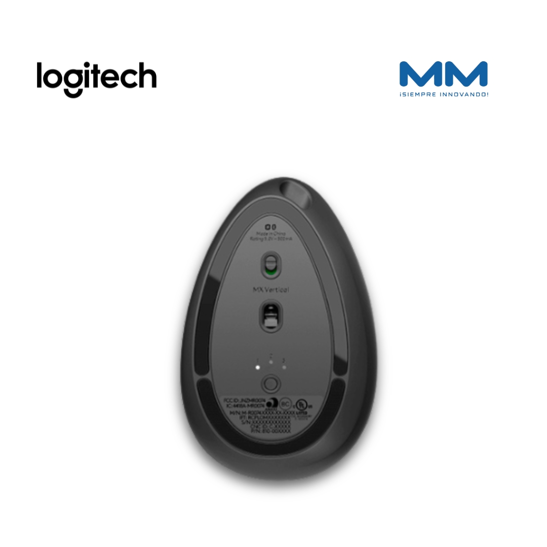 Mouse LOGITECH MX Vertical Advanced Ergonomic, USB, Bluetooth - Imagen 3