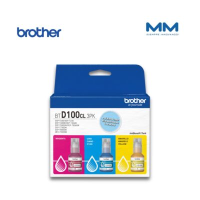 Tripack de tintas BROTHER BTD100