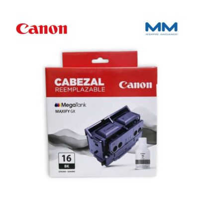 Cabezal CANON Maxify+Tinta GI-16 Black- GX6010, GX7010