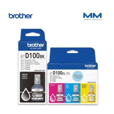 Pack de tintas BROTHER BTD100