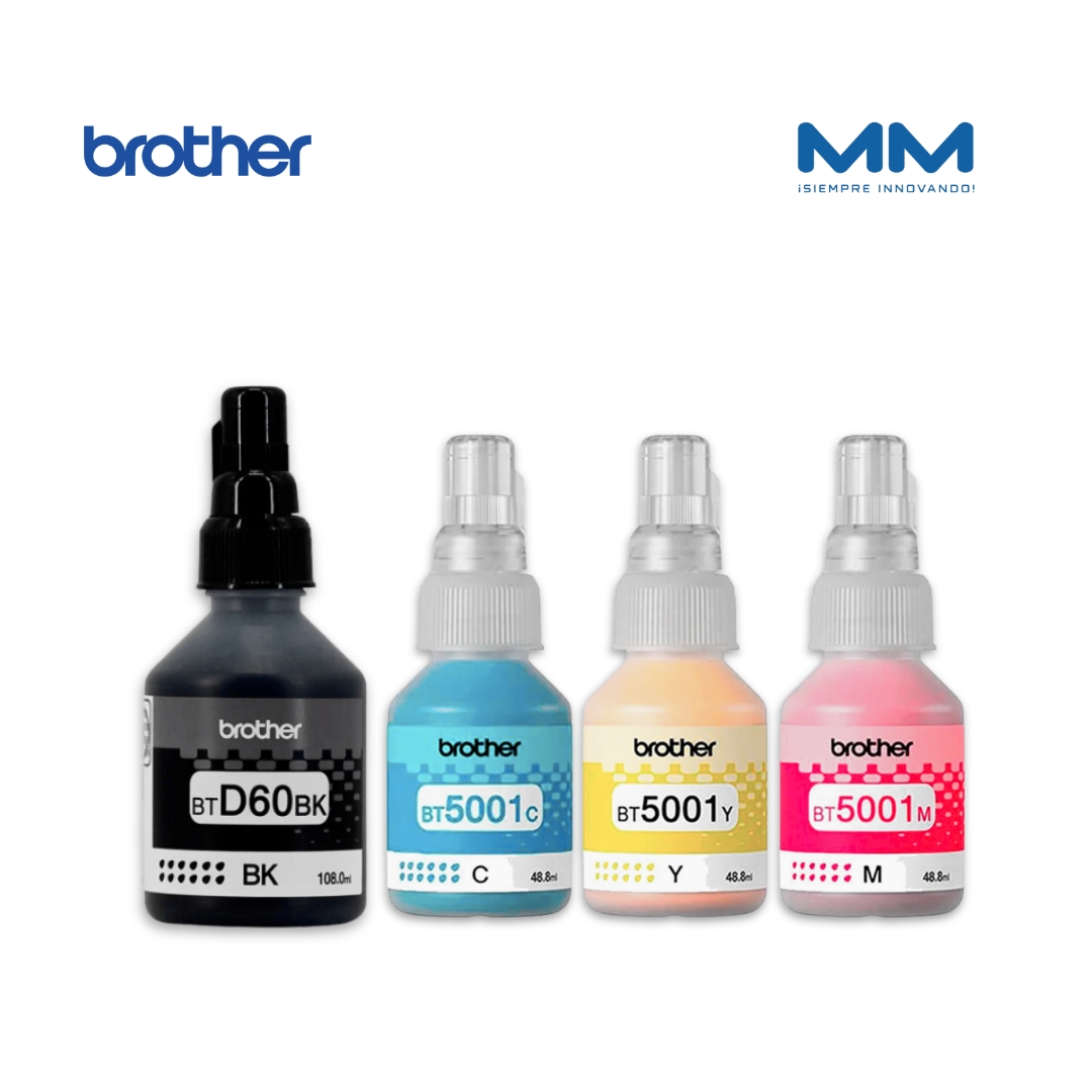 Pack de tintas BROTHER BTD100, BTD-60Bk - Imagen 2