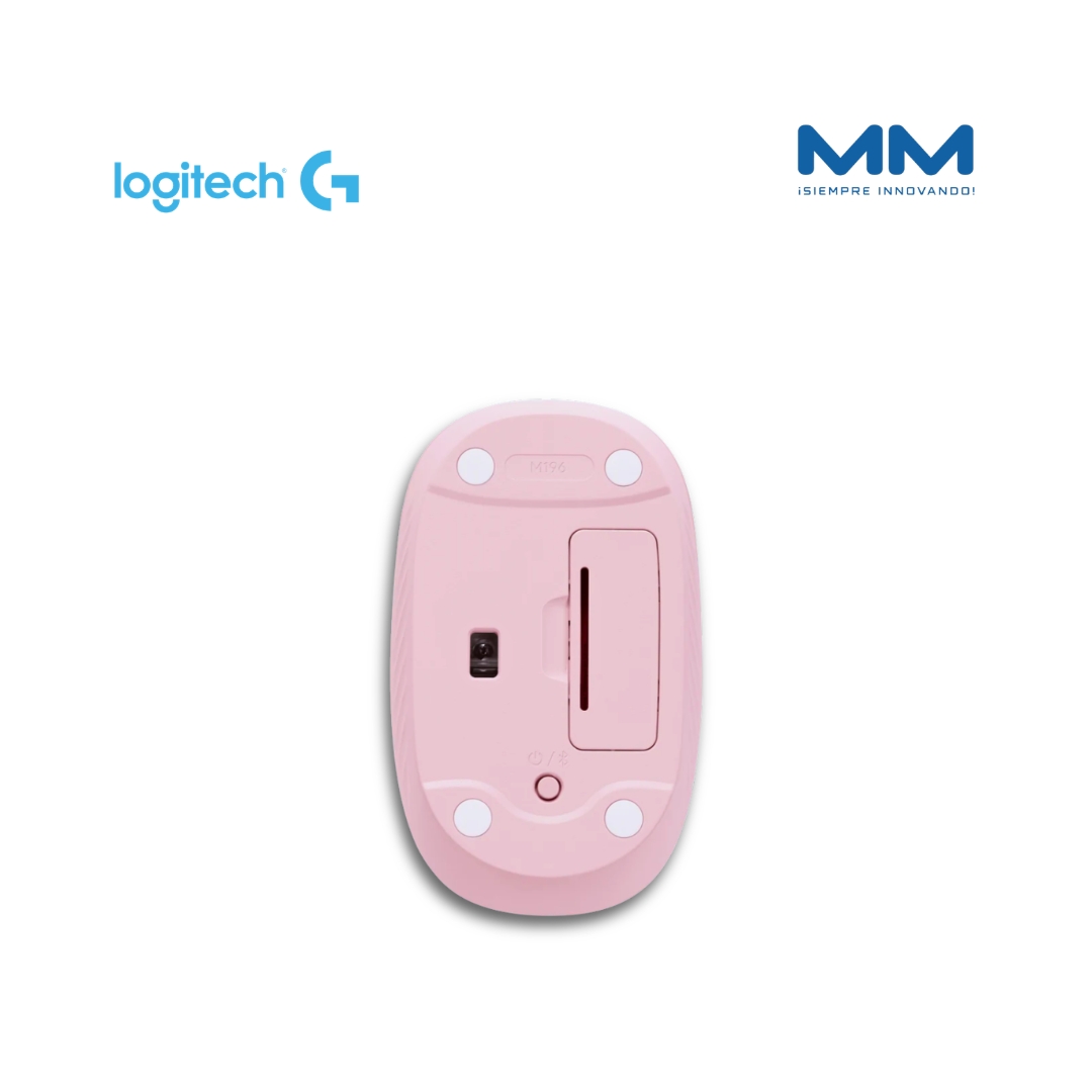 Mouse Inalámbrico Logitech M196 Bluetooth 1000 DPI Rosado - Image 4