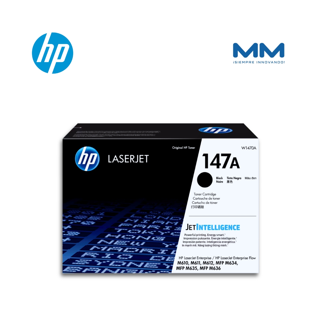 Toner HP 147A Negro - W1470A M634/M635/M636